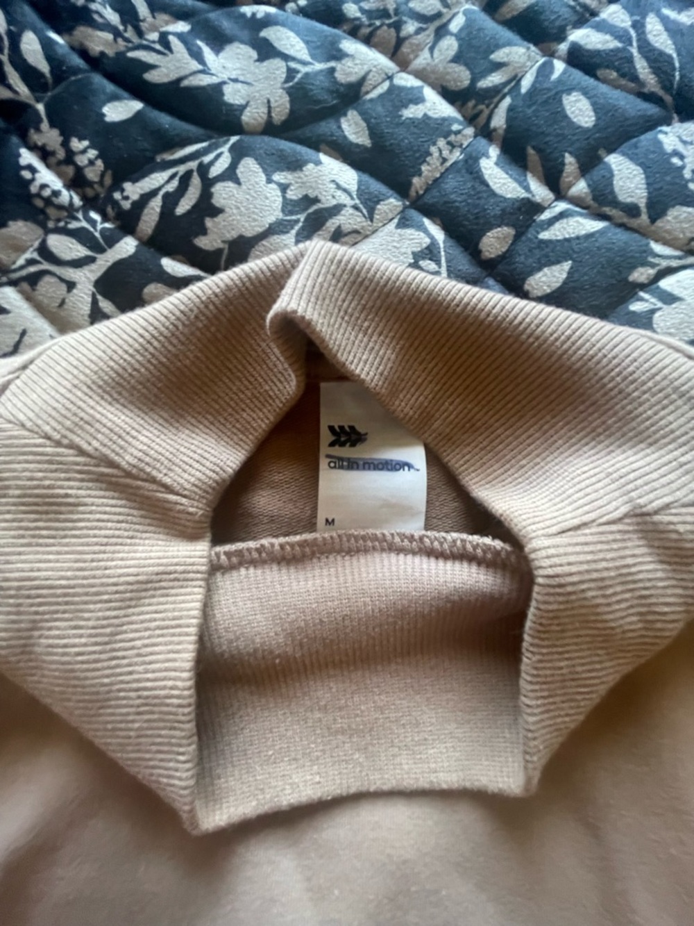 all in motion Beige Long Sleeve Mock Neck Top - Picture 2 of 2